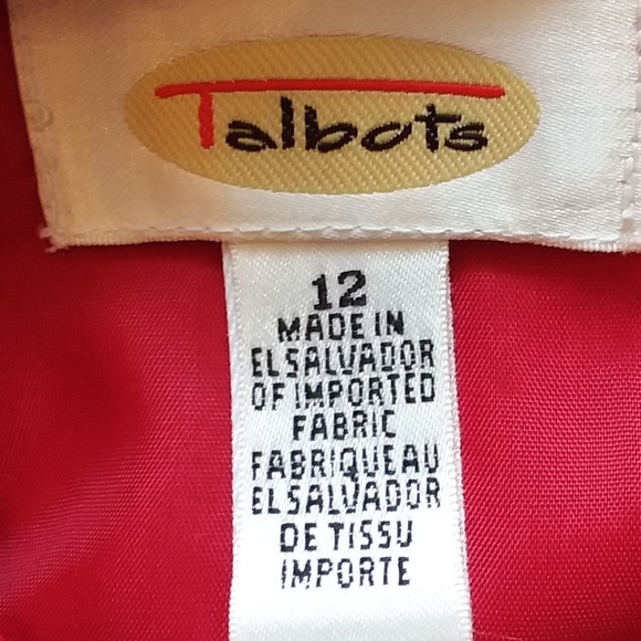 Red Woolen Talbots Dress - Picture 6 of 8